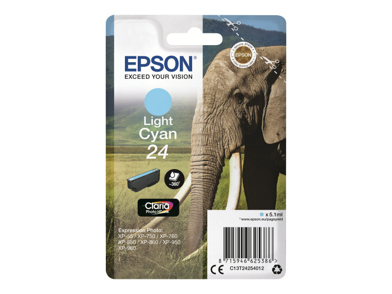 Epson : CLARIA Photo HD 24 LGT CYAN pour 24SERIES