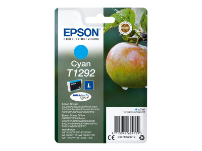 Epson : Cartouche Encre DURABRITE CYAN T1292 RF/AM TAGS