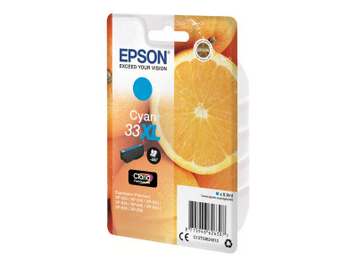 Epson : SGLPCK CYAN 33XL PREM.INK PREM.INK CYAN HIGH XL RF+AM