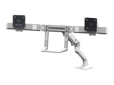 Ergotron : HX DESK DUAL MONITOR ARM WHITE .