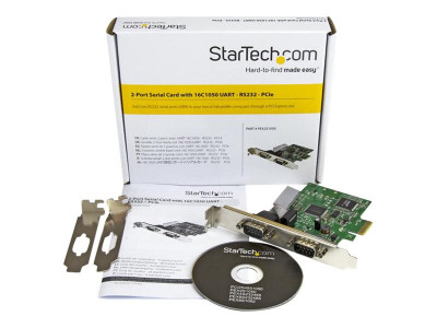 Startech : CARTE PCI EXPRESS A 2 PORTS SERIE DB9 RS232 - UART 16C1050