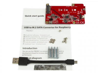 Startech : CONVERTISSEUR USB VERS M.2 SATA pour RASPBERRY PI