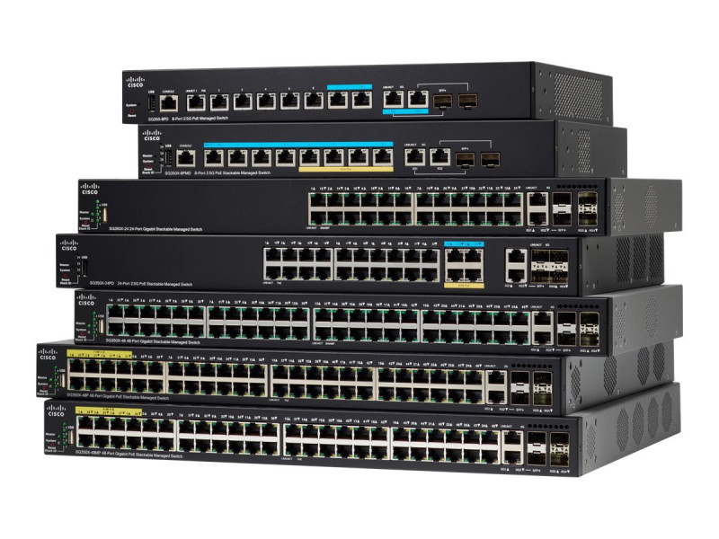 Switch Cisco SG350X-48MP – 48 Ports LAN – Gamme Enterprise – Neuf Dans Boîte D'origine