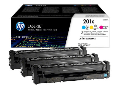 HP : Cartouche Toner 201X C/Y/M TRIPLE pack
