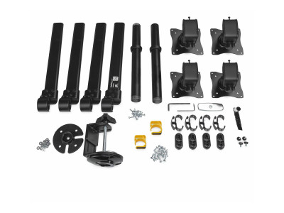 Startech : SUPPORT de BUREAU pour 4 ECRANS JUSQU A 27 - ACIER ROBUSTE (9.22kg)