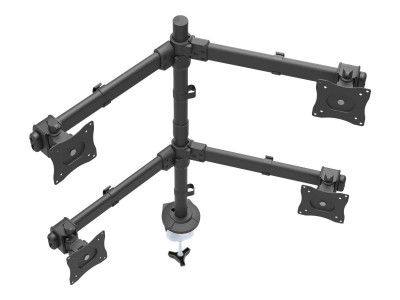Startech : SUPPORT de BUREAU pour 4 ECRANS JUSQU A 27 - ACIER ROBUSTE (9.22kg)