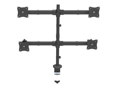 Startech : SUPPORT de BUREAU pour 4 ECRANS JUSQU A 27 - ACIER ROBUSTE (9.22kg)
