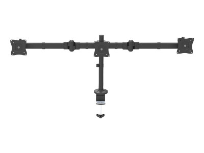 Startech : SUPPORT pour TROIS ECRANS 24 - BRAS ARTICULES - ACIER (7.55kg)