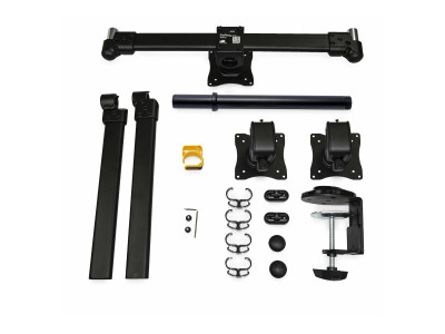 Startech : SUPPORT pour TROIS ECRANS 24 - BRAS ARTICULES - ACIER (7.55kg)
