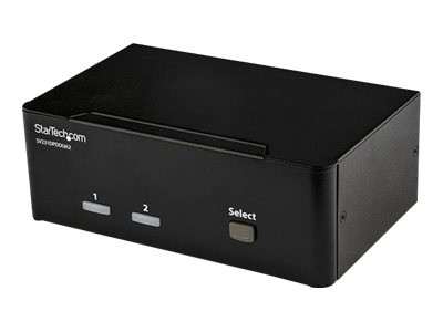 Startech : SWITCH KVM DISPLAYPORT DOUBLE AFFICHAGE 2 PORTS - 4K 60 HZ