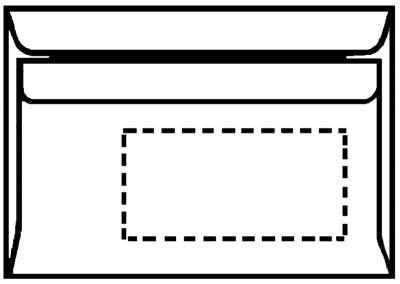 herlitz enveloppe format long, sans fenêtre, blanc