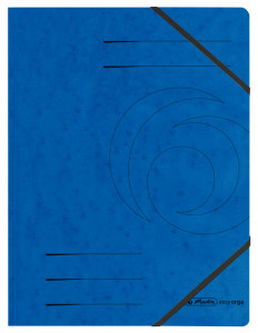 herlitz chemise easyorga, A4, carton Colorspan, bleu