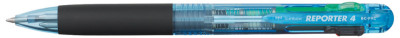 TOMBOW Stylo à bille Reporter 4, bleu transparent