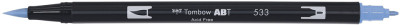 TOMBOW Feutre double pointe DUAL BRUSH PEN ABT, gris cool 3