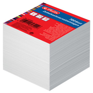 herlitz Bloc de fiches pour boîte, 90 x 90 mm, coloré