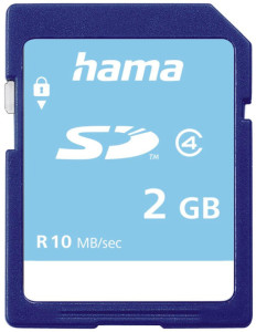 hama carte mémoire SecureDigital, 2 Go