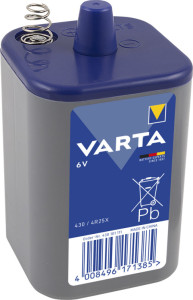 VARTA Pile 6V 4R25, 10Ah, chloride de zinc