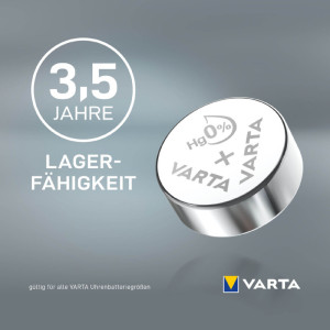 VARTA pile montre argent oxyde VARTA, V319 (SR64), 1,55 Volt