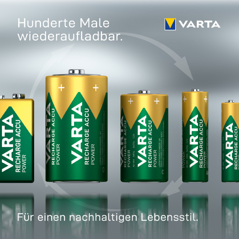 VARTA batterie NiMH Rechargeable Accu, pile 9v (6F22)