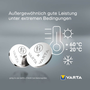 VARTA Piles boutons lithium 