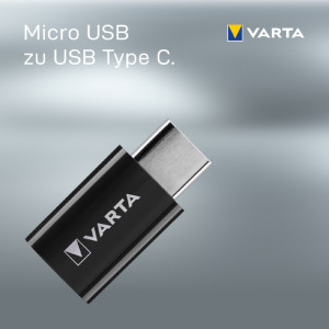 VARTA Adaptateur - micro-USB vers USB 3.1 type C