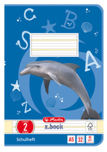 herlitz Cahier scolaire x.book, format A5, linéature 7 /