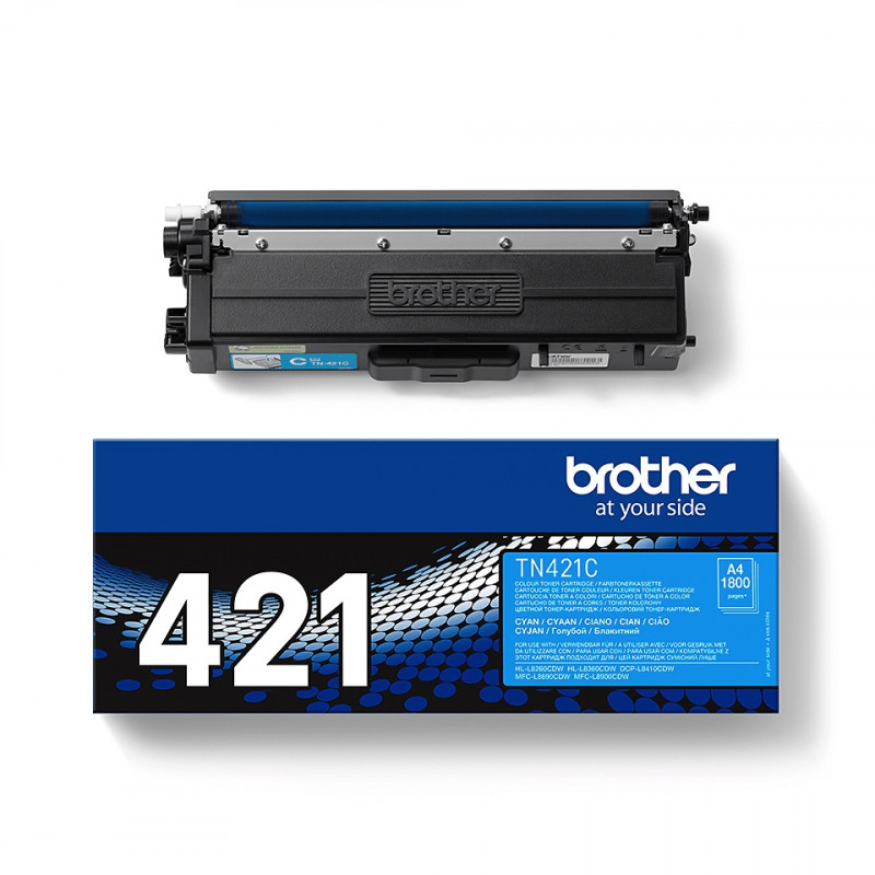 Toner original Brother TN-421C pour HL-L8260CDW cyan 1800 pages