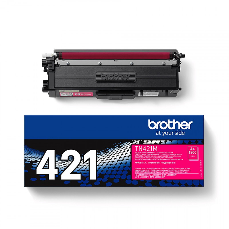 Toner original Brother TN-421M pour HL-L8260CDW, magenta 1800 pages