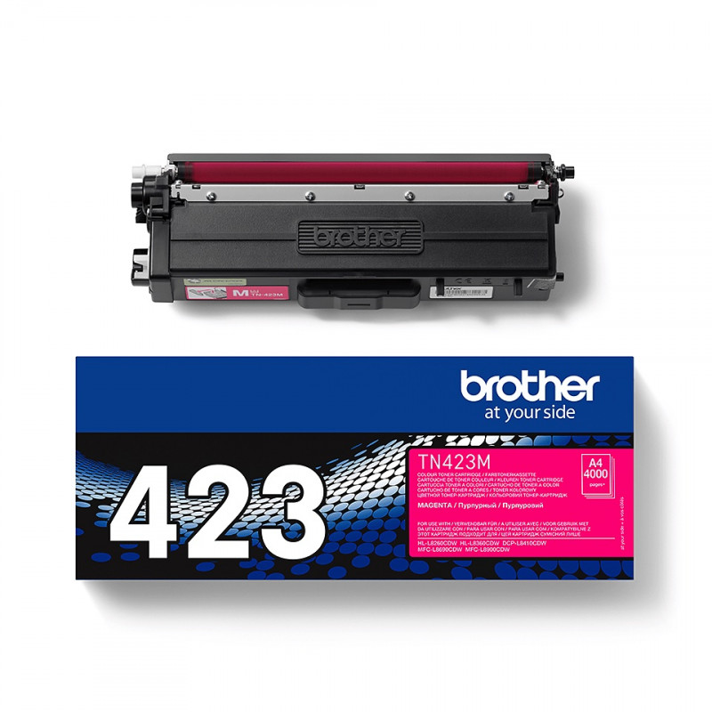 Toner original Brother TN-423M pour HL-L8260CDW, HC, magenta 4000 pages