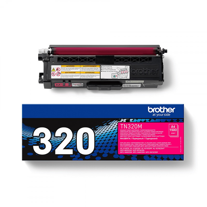 Toner original Brother TN-320M pour HL-4150CDN, HL-4570CDW, magenta 1500 pages