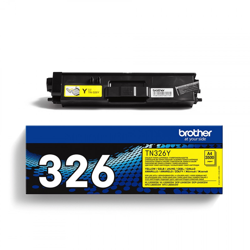 Toner original Brother TN-326Y pour HL-L8250CDN, HC jaune 3500 pages