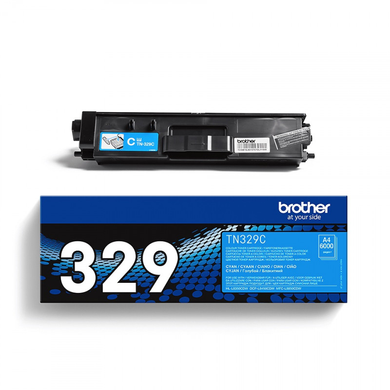 Toner original Brother TN-329C pour HL-L8350CDW, cyan 6000 pages