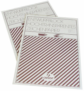 CANSON bloc de calque, A4, très transparent, 110/115 g/m2