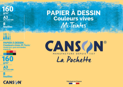 CANSON Papier à dessin couleur 