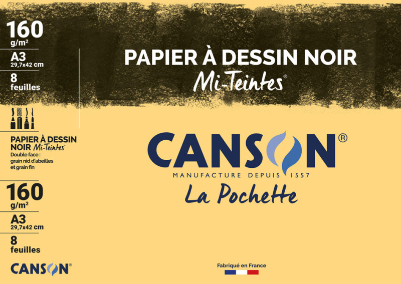 CANSON® Papier Mi-Teintes Pochette A3