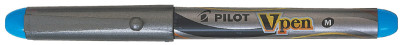 PILOT Stylo plume V-Pen silver, bleu