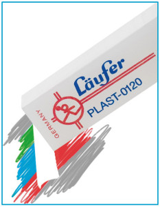 Läufer Gomme en plastique PLAST, transparent