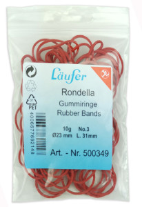 Läufer Bracelets élastiques RONDELLA dans un sachet - 10 g,