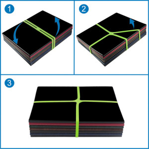 Läufer Elastiques en X dans un carton - 500 g, 150 x 11 mm,