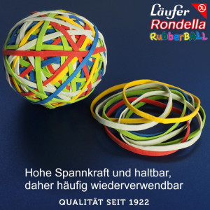 Läufer Bracelets élastiques RONDELLA Rubberball en sachet -