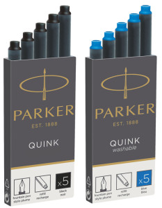 PARKER Cartouches d'encre grande capacité QUINK, bleu royal