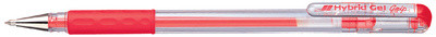 Pentel stylo roller à encre gel Hybrid Gel Grip K116, rouge