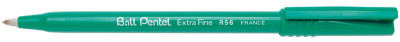 Pentel stylo roller encre Ball Pentel R56, bleu