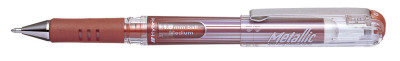 Pentel Stylo roller à encre gel K230M, argent