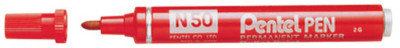 Pentel Marqueur permanent N50, jaune, pointe ogive