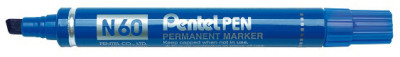 Pentel Marqueur permanent N60, pointe biseautée, rouge