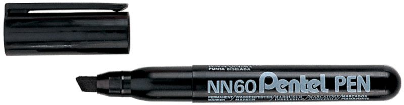 Pentel Marqueur permanent GREEN-LABEL NN60, noir