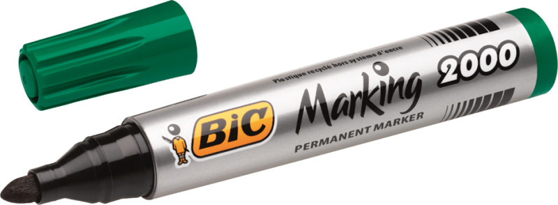 Marqueur permanent pointe ogive bic - noir