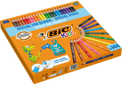 BIC KIDS Crayon de couleur triangulaire Evolution Triangle,