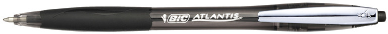 BIC Stylo à bille rétractable Atlantis Soft, noir